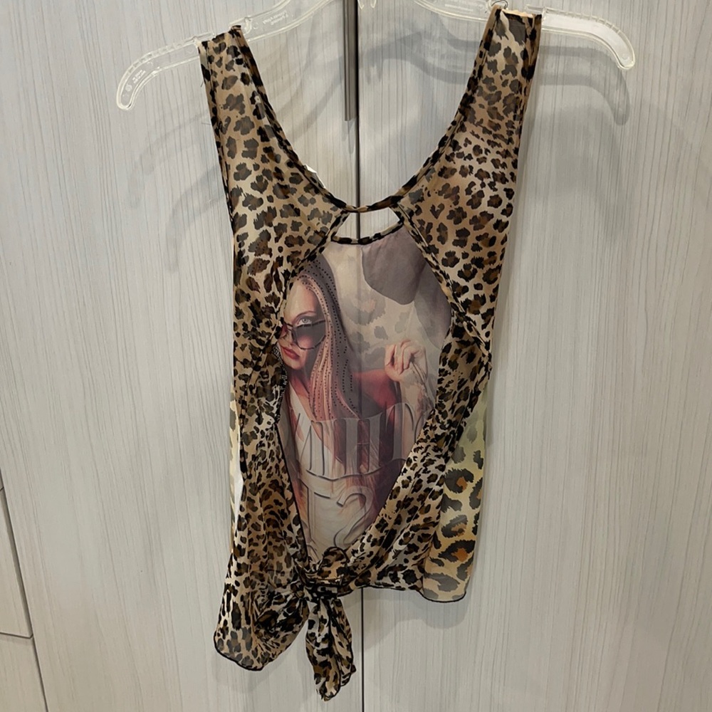Cheetah Print Blouse